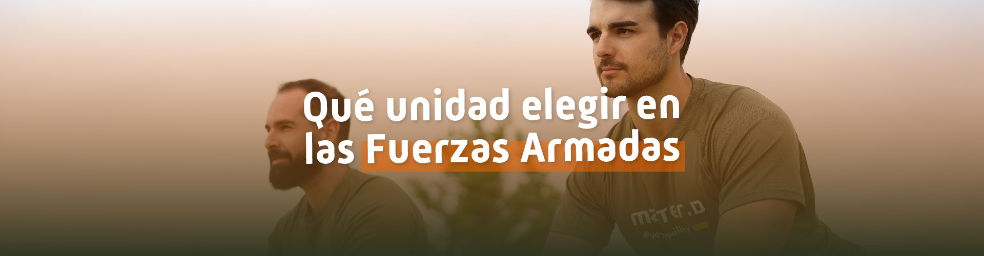 Qué unidad elegir en las Fuerzas Armadas