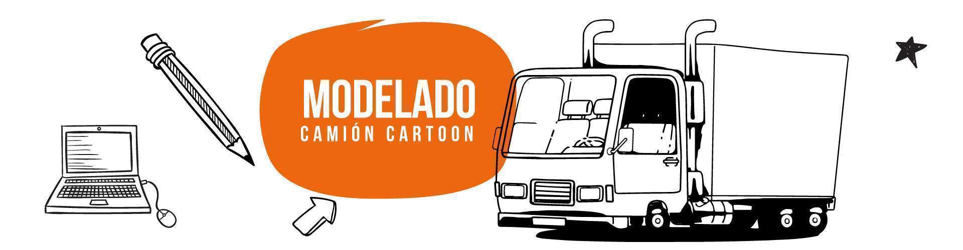 Modelado de un camión cartoon